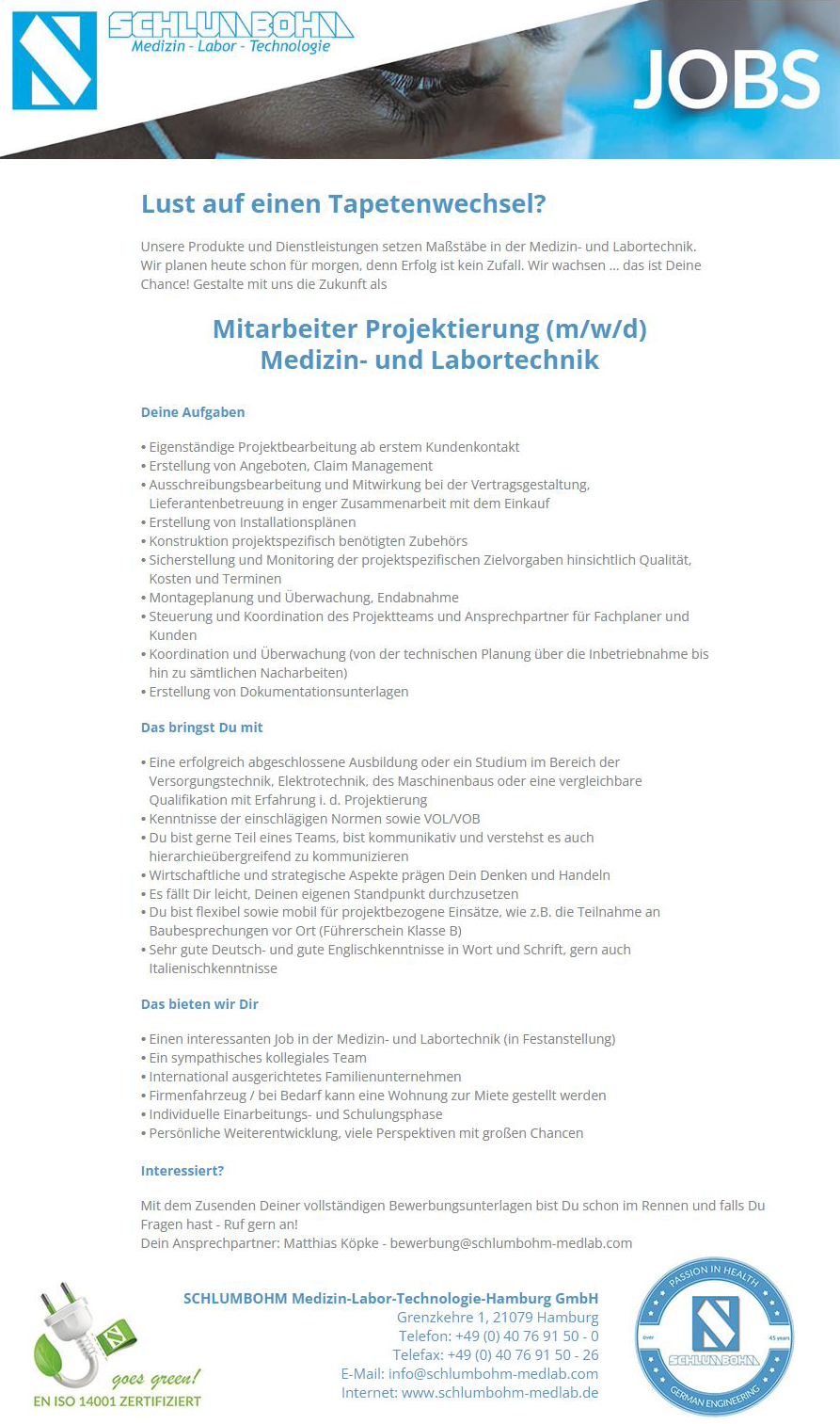 Mitarbeiter Projektierung